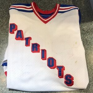 Athletic apparel Patriots Jersey #30 football hockey V neck long sleeve